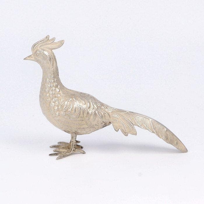 Vogel - Beeldje - .915 zilver, Antiek en Kunst, Antiek | Goud en Zilver