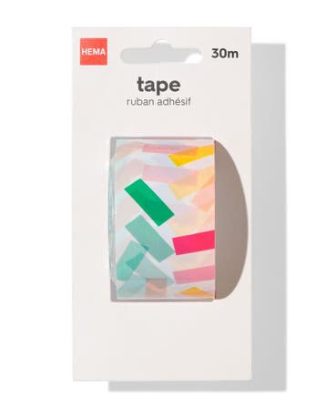 HEMA Tape 30m confetti, Verzenden, Nieuw