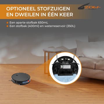 Zoef Robot robotstofzuiger Jannie 4.1 - Vacuum cleaner -, Ophalen of Verzenden