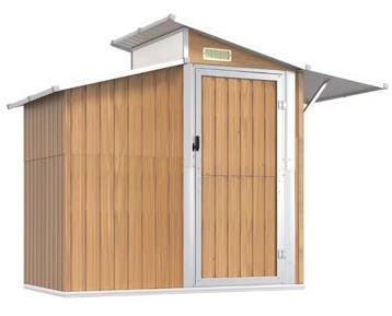 Metalen Tuinhuis van Gegalvaniseerd Staal 270x130cm, Tuin en Terras, Tuinhuizen, Verzenden, Nieuw