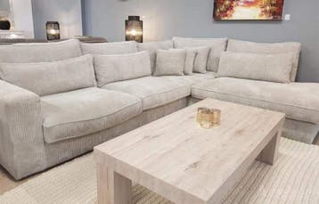 Hoekbank Terheijden - hoekbanken, Nieuw, 150 cm of meer, Stof, 250 tot 300 cm