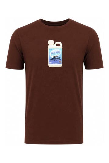 Vans T-shirt in maat S Bruin, Kleding | Heren, T-shirts, Verzenden, Zo goed als nieuw, Bruin, Vans