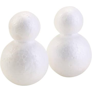 Figuren van styropor, H: 6.5 cm, 50 stuk/ 1 doos, Nieuw