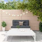 vidaXL 2-delige Loungeset massief grenenhout wit, Verzenden, Nieuw, 2 zitplaatsen, Loungeset