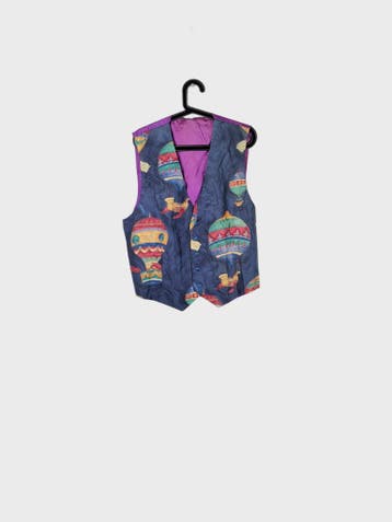 NOBRAND Denim Vest Heren maat L Marineblauw Vintage, Ophalen of Verzenden, Nieuw