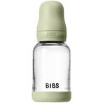 BIBS Glass Baby Bottle Siliconen  Slow Flow - 120 ml, Ophalen of Verzenden, Nieuw, Overige typen
