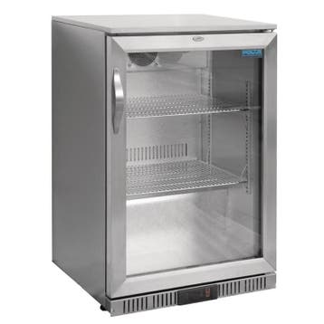 Polar G-serie barkoeling met klapdeur RVS 138L, Verzenden, Nieuw in verpakking, Koelen en Vriezen