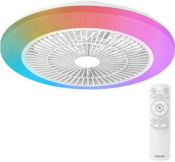Philips Amigo Plafondventilator - Ingebouwde LED-lamp - Wit, Ophalen of Verzenden, Nieuw