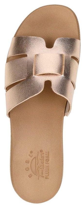 Skechers Desert Kiss Low - Peak Look - Dames Slippers - Goud, Kleding | Dames, Verzenden, Nieuw