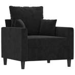 Fluwelen Fauteuil Zwart | 34% Korting, Nieuw, 75 tot 100 cm, Ophalen of Verzenden, 75 tot 100 cm