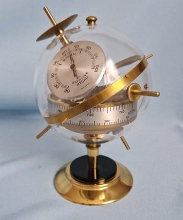 BGM - Weerstation - plexiglas, messing - Sputnik style, Antiek en Kunst