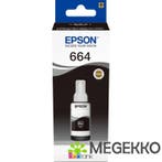 Epson T6641 zwarte inkt 70ml voor ecotank, Verzenden, Nieuw, Epson