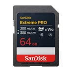 SanDisk 64GB SDXC Extreme Pro 300MB/s V90 UHS-II, Verzenden, Gebruikt, SanDisk