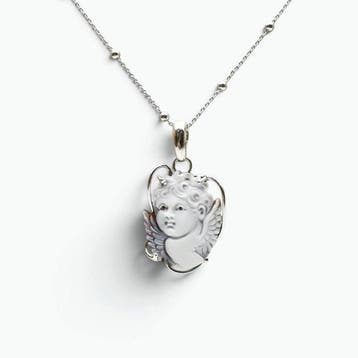 Zilver - Ketting met hanger - Italiaans ambacht