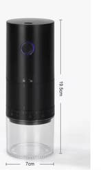 Draagbare Koffiemolen – Elektrisch met Keramisch Maalwerk US, Verzenden, Nieuw