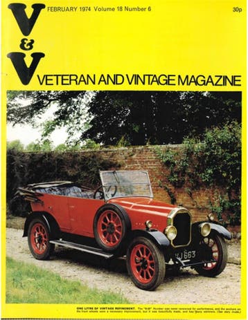 1974 VETERAN AND VINTAGE MAGAZINE 6 ENGELS, Nieuw, Author
