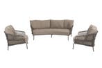 4 Seasons Capalbio loungeset (3-delig) - Terre, Verzenden, Nieuw, Rvs, Loungeset