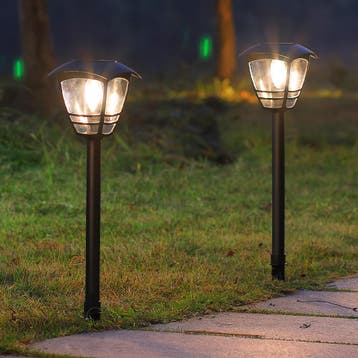 Solar priklamp Prickle met warm wit licht set van 2, Zonne-energie, Kunststof, Verzenden, Minder dan 50 watt