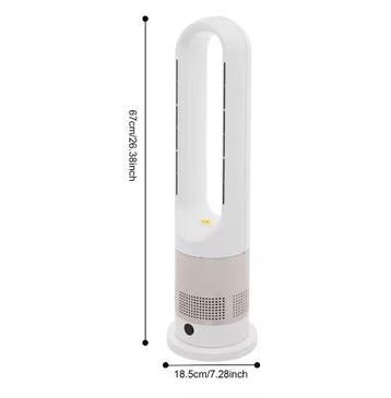 Bladloze Ventilator 2in1 Koelen Verwarmen Stil LED, Witgoed en Apparatuur, Ventilatoren, Verzenden, Nieuw