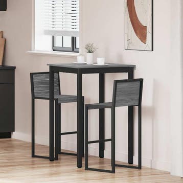 vidaXL Staande Bartafel Bewerkt hout Vierkant, Huis en Inrichting, Verzenden, Nieuw