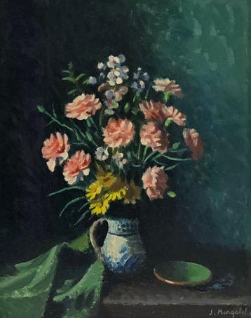 Josep Margalef (1900-1985) - NO RESERVE - El ramo rosado