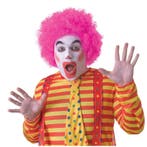 Clown pruik roze voor volwassenen - Pruiken unisex, Verzenden, Nieuw