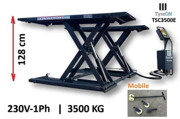 3500 KG  Auto Poetsbrug Schaarbrug Mobiele Hefbrug  H=128 CM, Nieuw