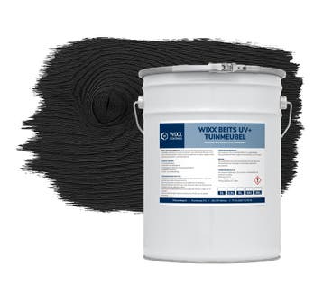 Wixx Tuinmeubelbeits UV+ Zwart 20L, Verzenden, Zwart, Nieuw, Beits