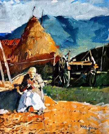 Rafael Gtriera Calderon (1934-2018) - Labores de campo, Antiek en Kunst