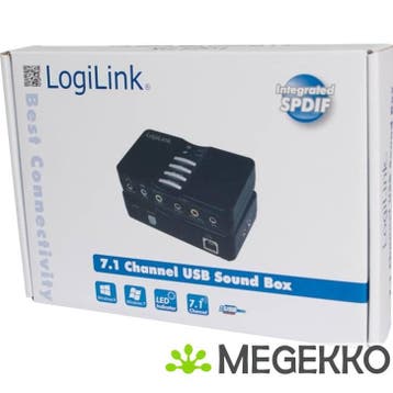 LogiLink USB Sound Box Dolby 7.1 8-Channel, Computers en Software, Verzenden, Nieuw, Logilink