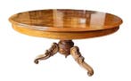 Eettafel - Walnoot, Wortelnotenhout - Oorspronkelijk antiek