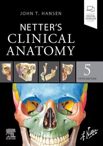 Netters Clinical Anatomy. 5th edition 9780323826624, Zo goed als nieuw