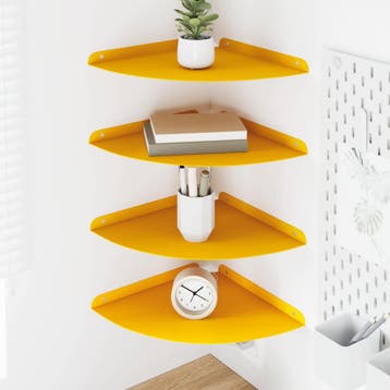 vidaXL Drijvende plank met plank 4 pcs Mosterdgeel 30 x 30 x, Verzenden, Nieuw
