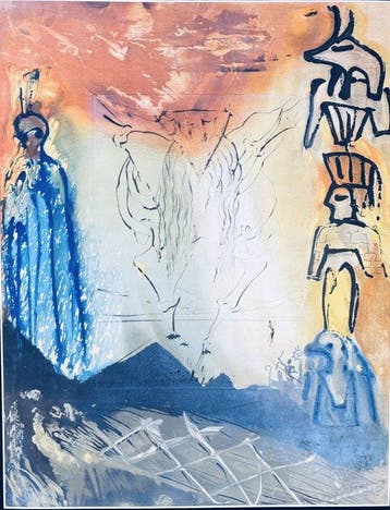 Salvador Dali (1904-1989) - Le rêve de Moise