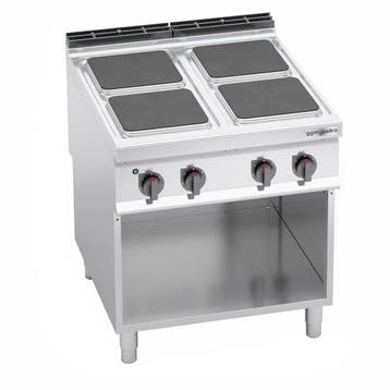 GGM Gastro | Elektrisch fornuis - LORENZO 900 - 800x900mm -, Witgoed en Apparatuur, Fornuizen, Verzenden, Nieuw, Inbouw
