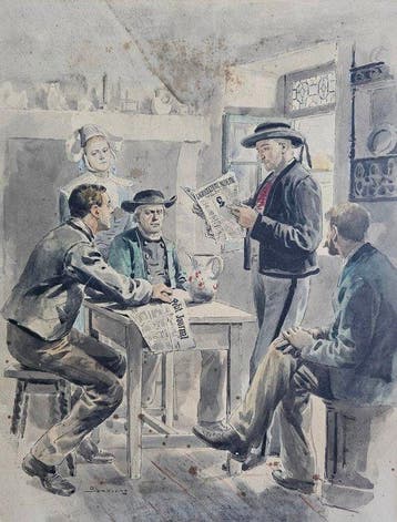 Eugene Danblans (1865-?) - Vita quotidiana, Antiek en Kunst