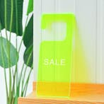 Sale Hanger Gifgroen Uitverkoop Kledingwinkel Winkel Bord Ac, Verzenden, Nieuw