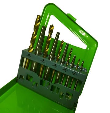 Boutuitdraaier en tapeind set 10-delig | M3-M16 | HSS boren, Ophalen of Verzenden, Nieuw