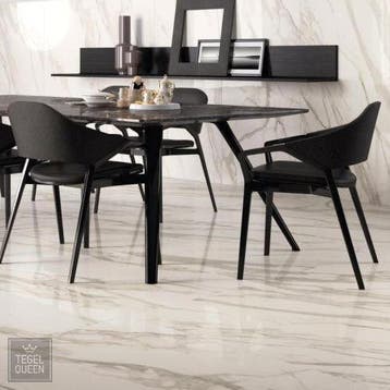 Marmerlook tegels glans 120x120 vanaf € 74,50 m², 60 cm of meer, Nieuw, Ophalen of Verzenden, 10 m² of meer