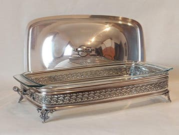 Pyrex, Attributed Sheffield - Tafelmiddenstuk - Verzilverd