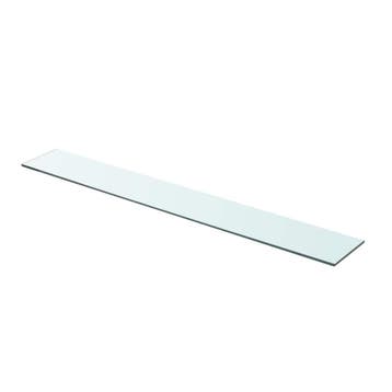 vidaXL Wandschap transparant 90x12 cm glas, Verzenden, Nieuw