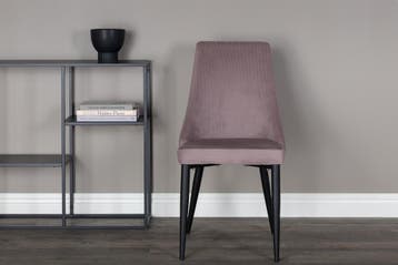Eetkamerstoel - Olof - Roze - Rib - Jörn, Huis en Inrichting, Stoelen, Verzenden, Nieuw