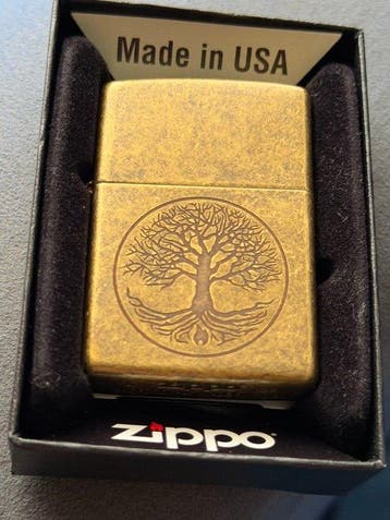 Zippo - Antique Brass - Zonder minimumprijs - Aansteker -, Nieuw