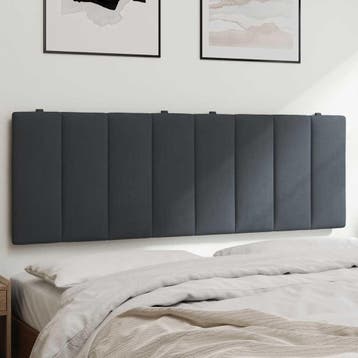 Luxe Rugsteun Bed 140cm | Laatste Stuk! | Retourdeal, Ophalen of Verzenden, Kussen, Grijs, Nieuw