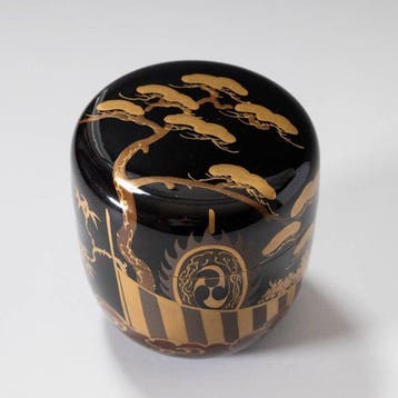 Sumiyoshi Maki-e Medium Natsume (Tea Caddy) door Kogetsu -