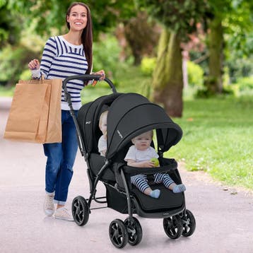 2dekans | Coast Tandem Kinderwagen Voor Twee – Opvouwbaar, Ophalen of Verzenden, Zo goed als nieuw