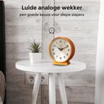 Tyme Wekker Analoog zonder Tikgeluid - Duidelijk leesbaar -, Ophalen of Verzenden, Nieuw