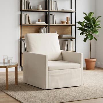 vidaXL Fauteuil Crèmekleurig 70 x 81 x 82 cm fluweel, Huis en Inrichting, Eenpersoons, Verzenden, Nieuw, Minder dan 150 cm