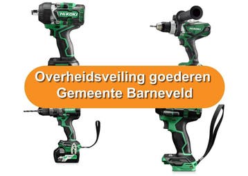 Overheidsveiling inbeslaggenomen goederen gemeente Barneveld, Nieuw