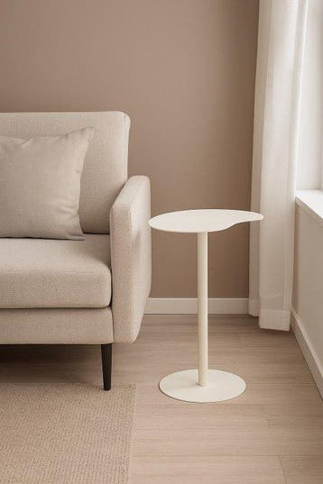Moderne Witte - Bijzettafel - Staal, Nieuw